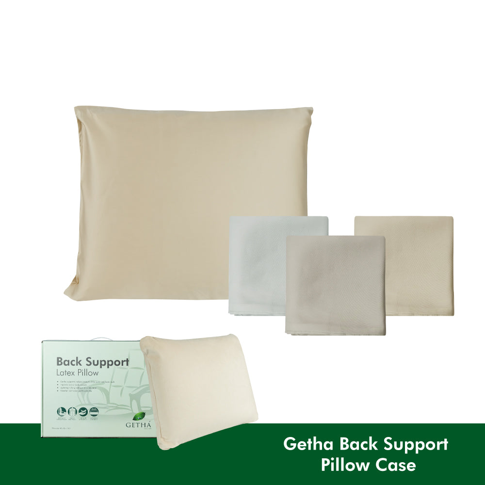 Getha Back Support Pillow Case - Tencel Nano Silver Fabric