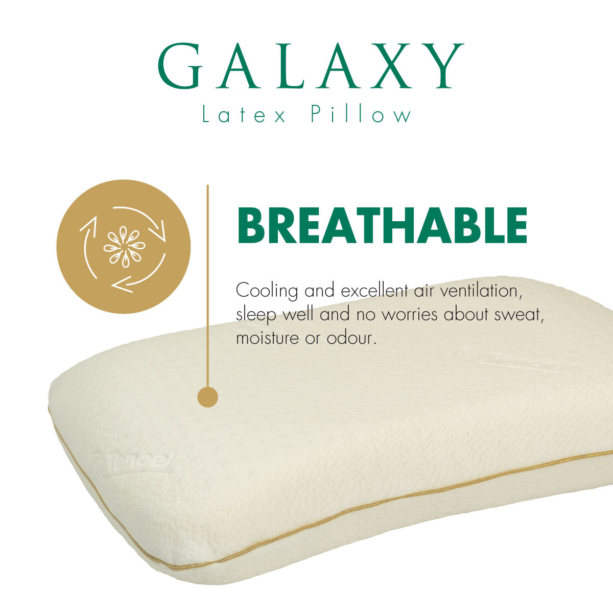 Getha Singapore Galaxy Latex Pillow Breathable