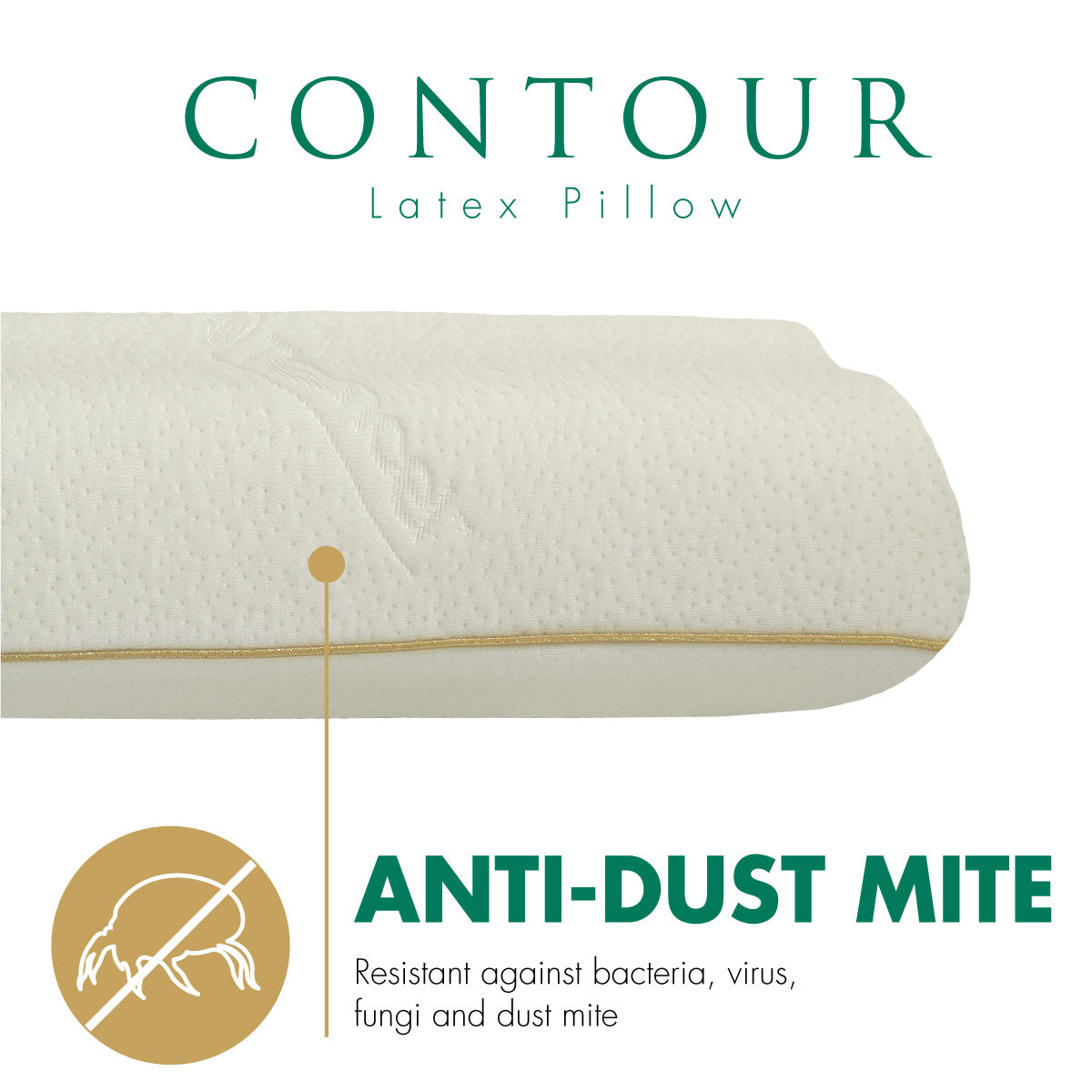 Getha Contour Latex Pillow with Tencel Fabric