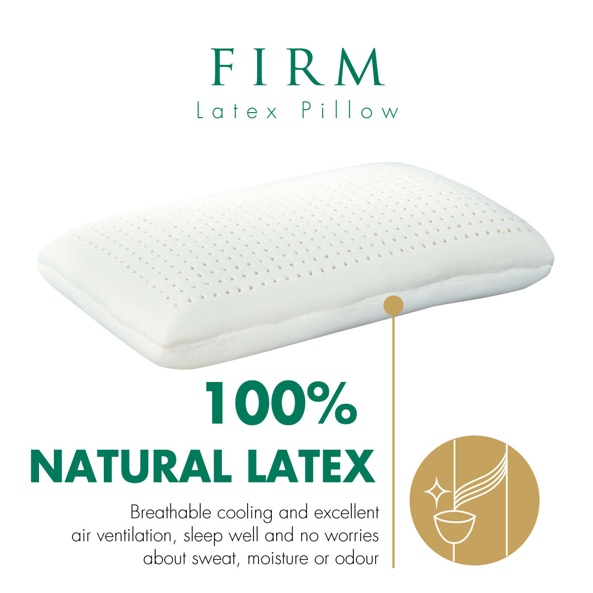 Getha Firm Latex Pillow - Getha Singapore Online Store