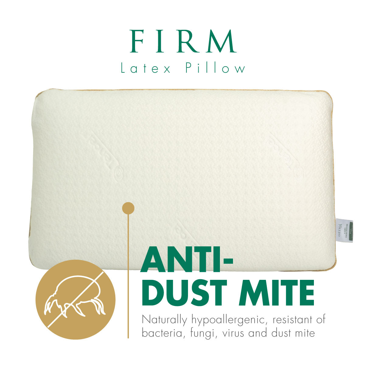 Getha Firm Latex Pillow with TENCEL™ Fabric