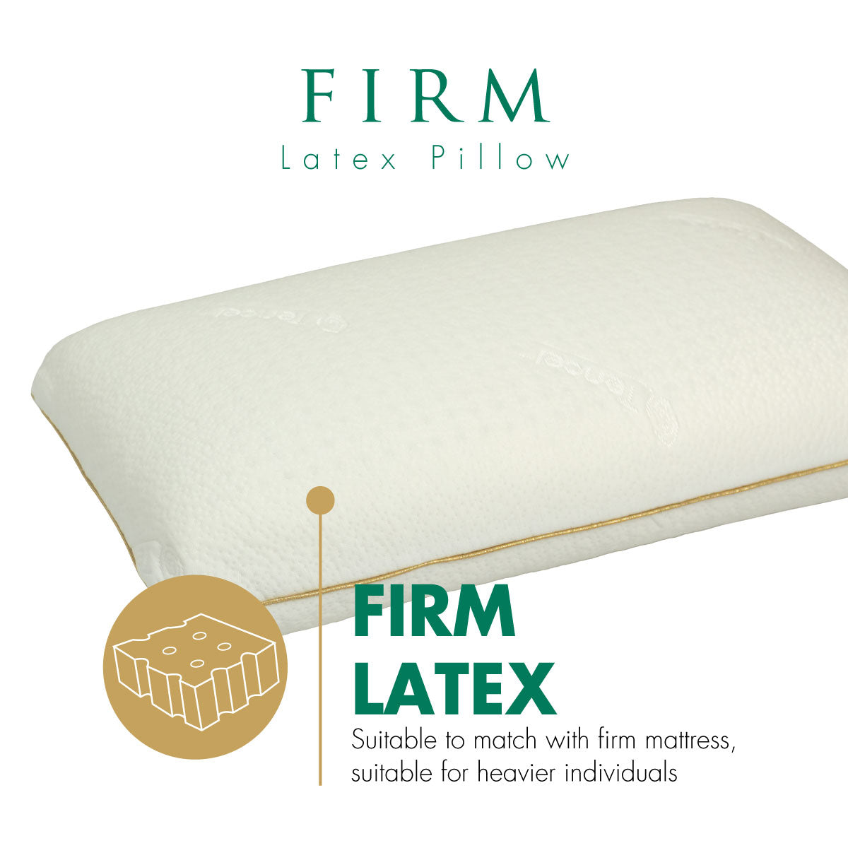 Getha Firm Latex Pillow - Getha Singapore Online Store