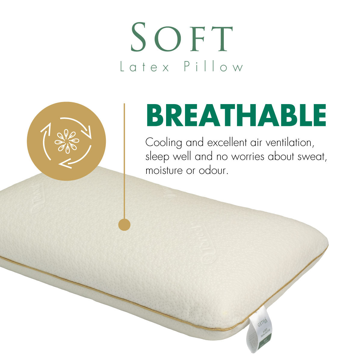 Getha Soft Latex Pillow with Tencel Fabric