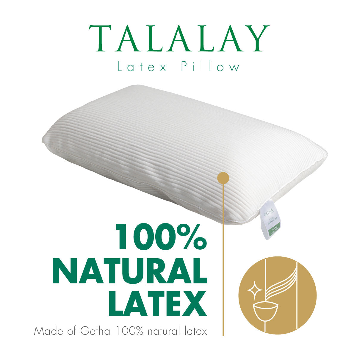 100% Natural Latex Getha Talalay Pillow