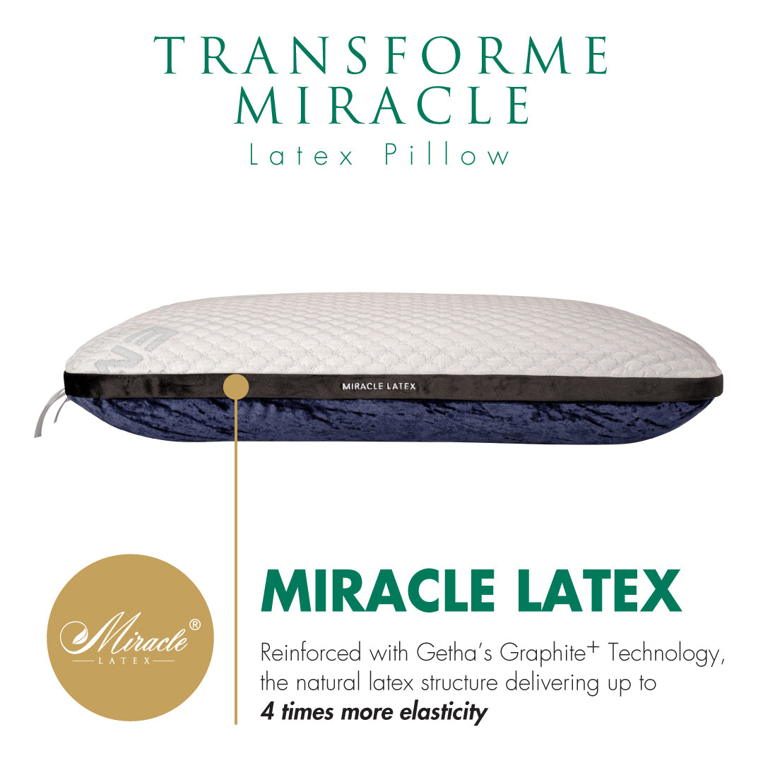 (Hot Selling) Getha Transforme Miracle Latex Pillow (NEW)