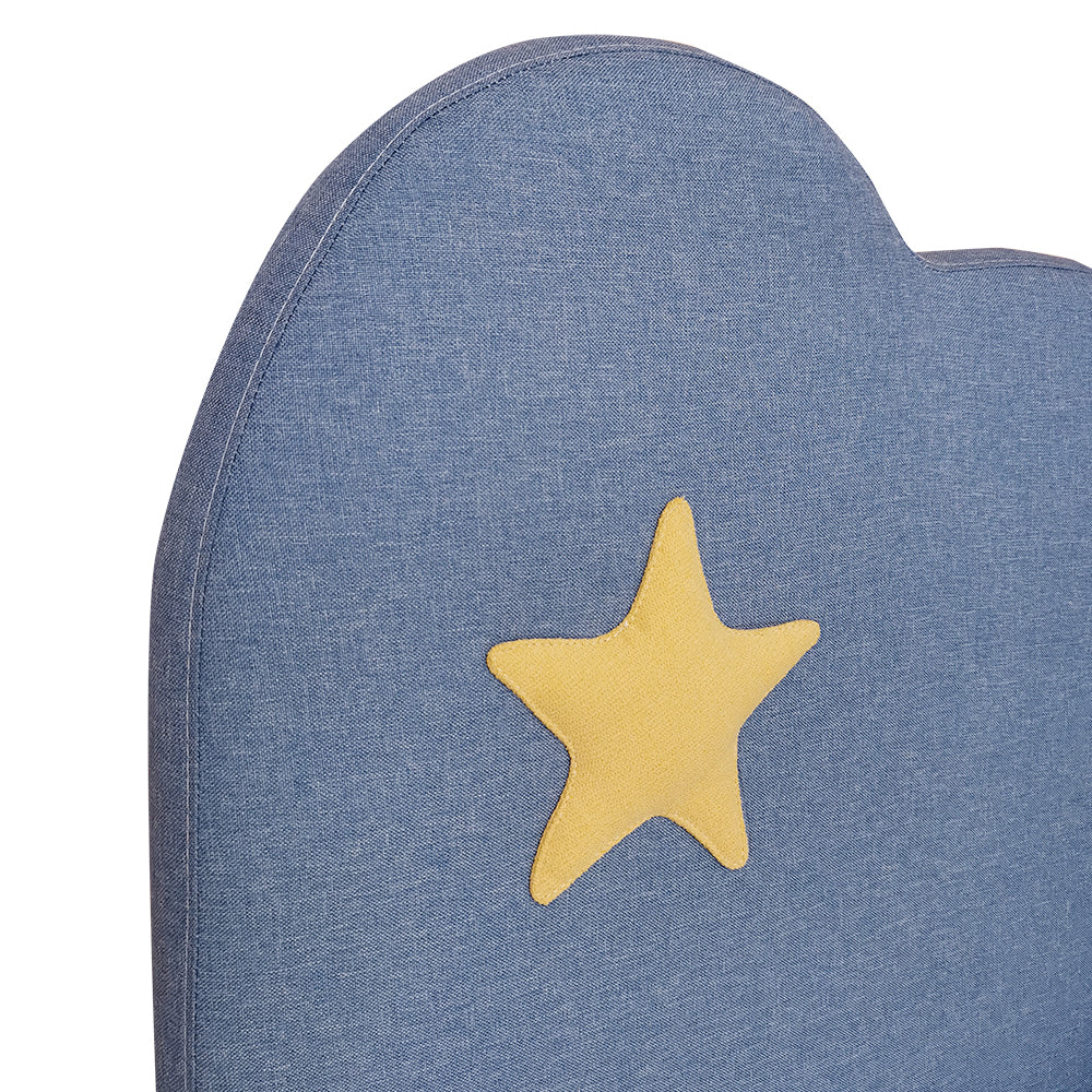 Getha Twinkle Star Kids Bed Frame Blue color