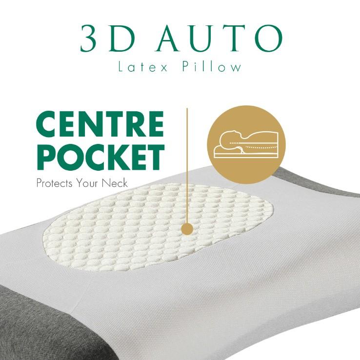 3D Pillow with Center Pocket to Protect Your Neck