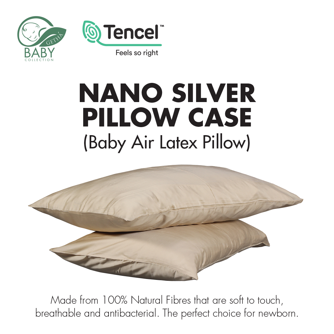 Baby Pillow with Tencel Nano Silver pillow case