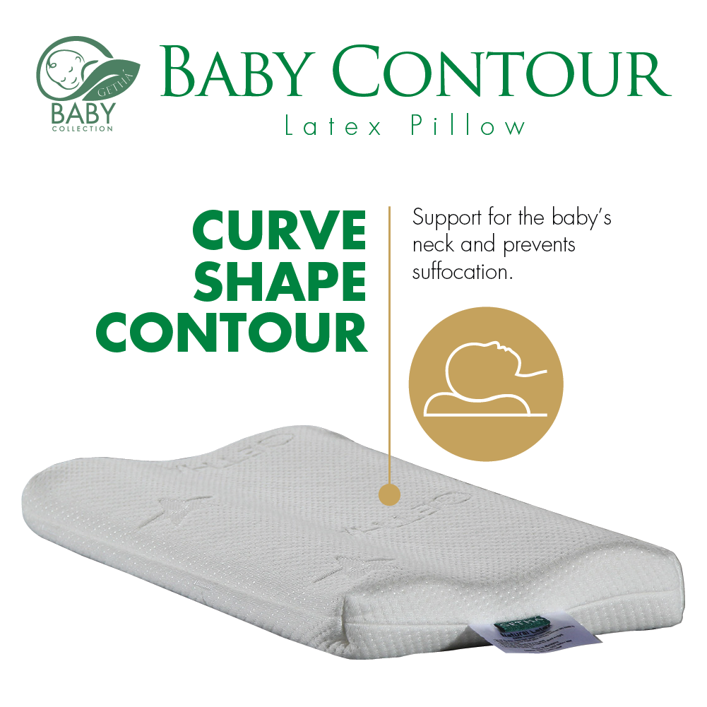Baby curve shape contour pillow Getha Online