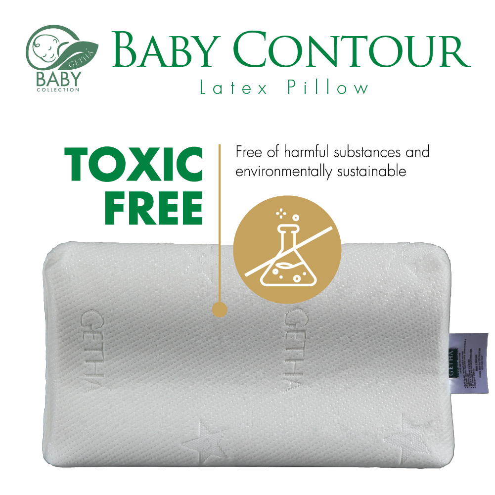 Toxic Free Getha Baby Contour Latex Pillow