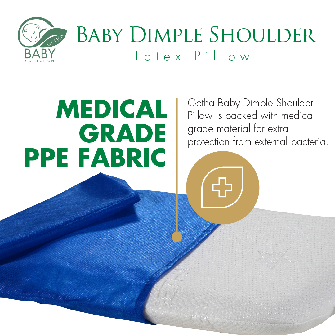 Baby Latex Pillow with bacteria protection fabric