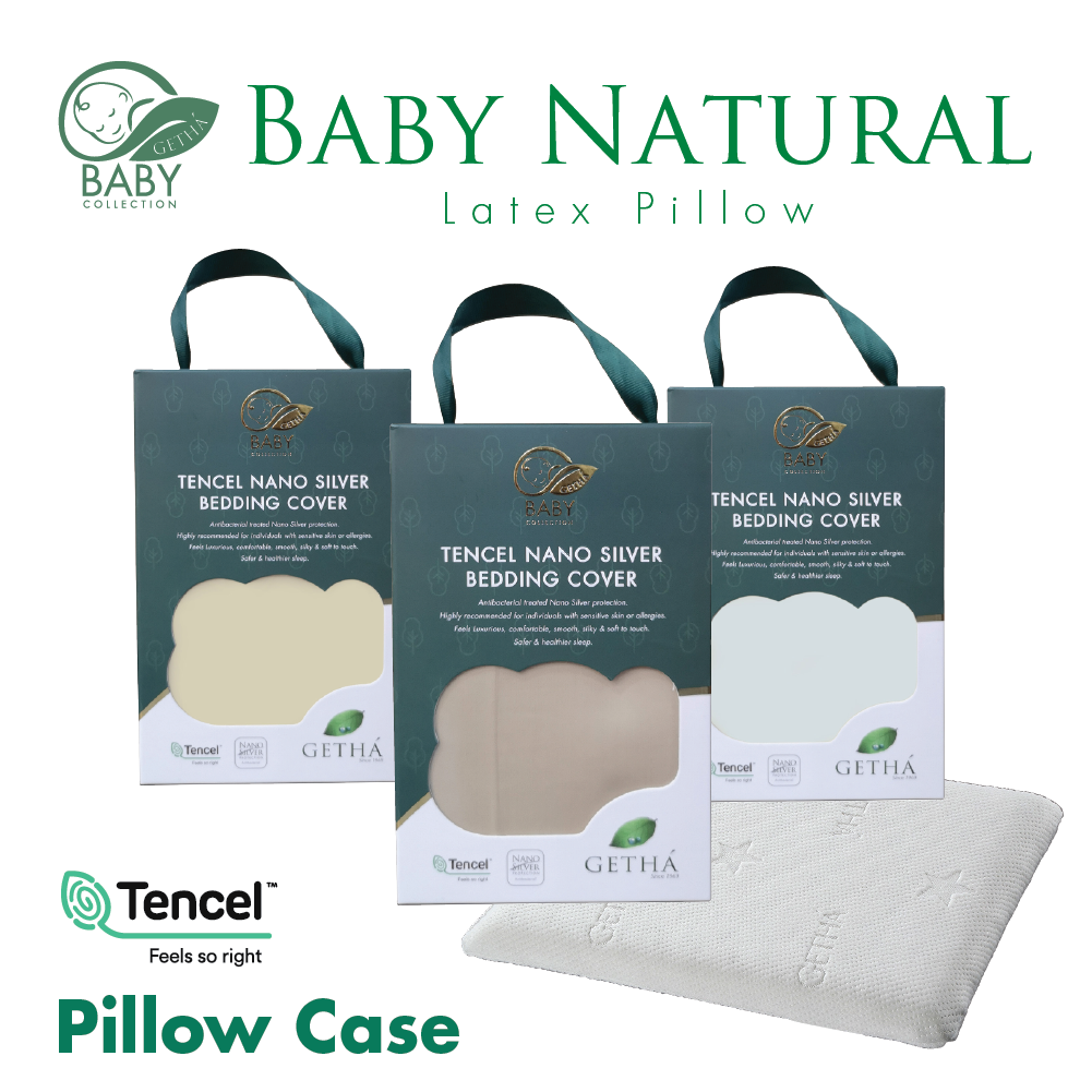 Baby Latex Pillow with Tencel pillow case Free Shipping