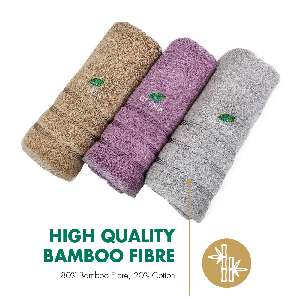Getha Bamboo Towel with 80% Bamboo Fibre & 20% Cotton