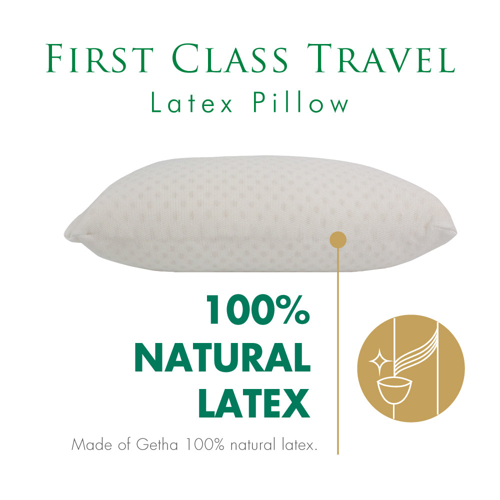 100% natural latex travel pillow