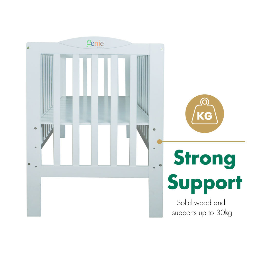 Solid wood strong support Baby Cot