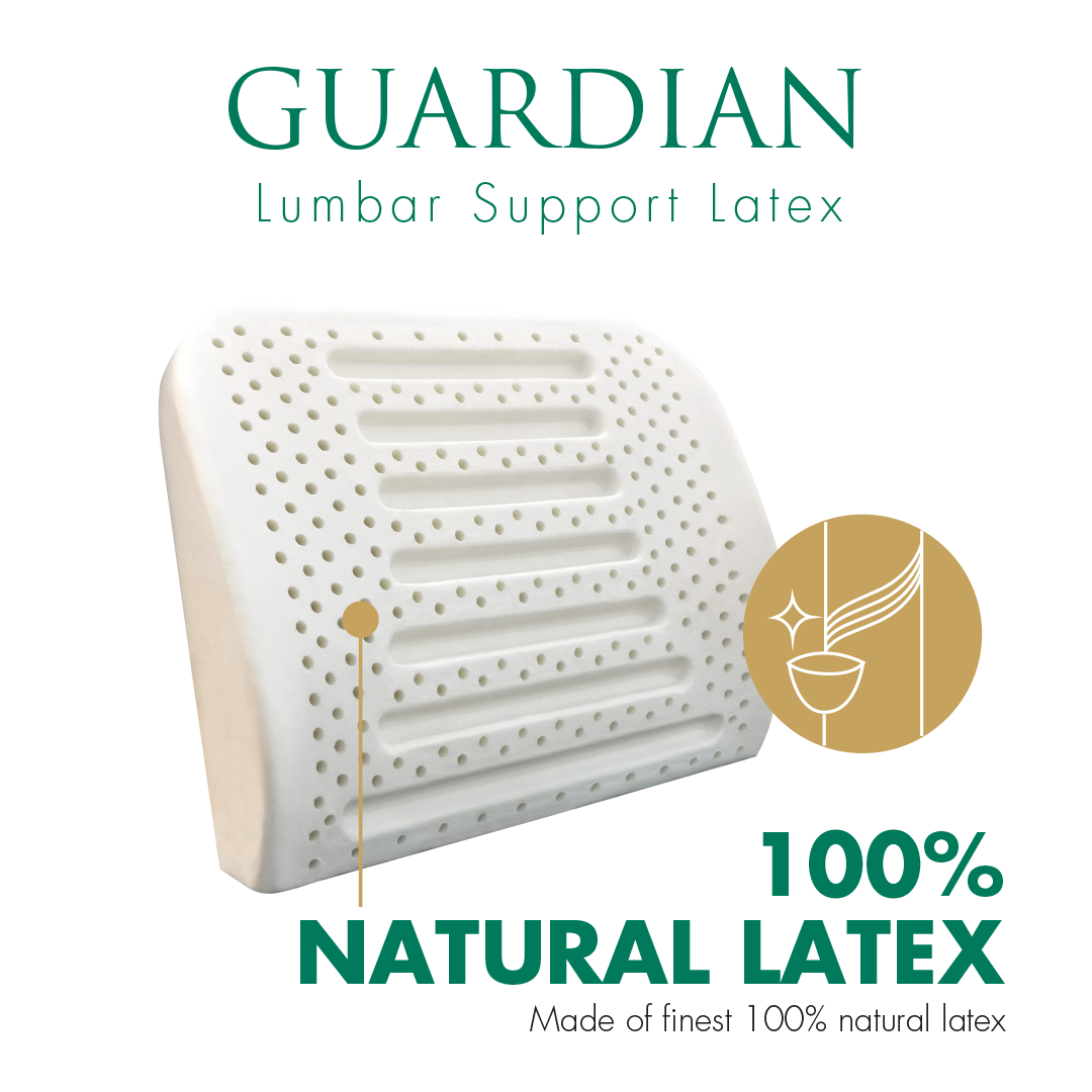 Guardian Lumbar Support Latex Cushion 100% Natural Latex