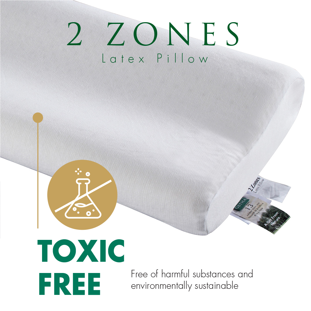 Toxic Free 2 Zone Latex Pillow