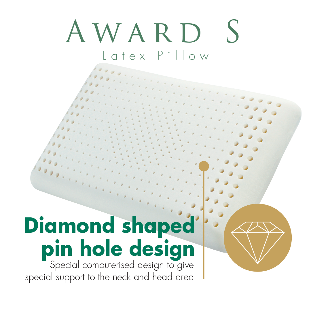 Support to neck and head Getha Award S Latex Pillow